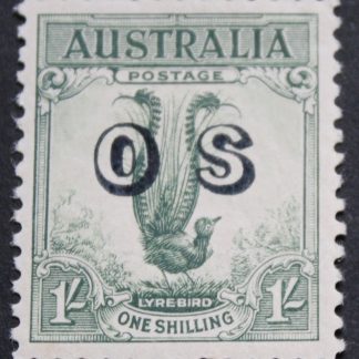 Australia 1932 Lyrebird One Shilling overprinted OS SG O136 mint