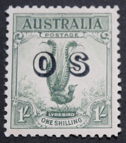 Australia 1932 Lyrebird One Shilling overprinted OS SG O136 mint