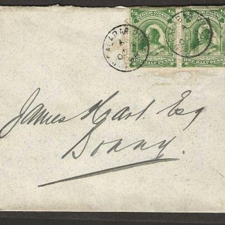 Niger Coast 1895 Internal mail cover from Old Calabar River to Bonny