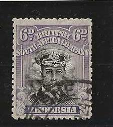 Rhodesia Admiral Die IIIB Six Pence plated copy plate 12 Frame Plate 8042 SG 295 used