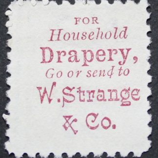 New Zealand 1893 QV Two and a Halfpence with W Strange advert used