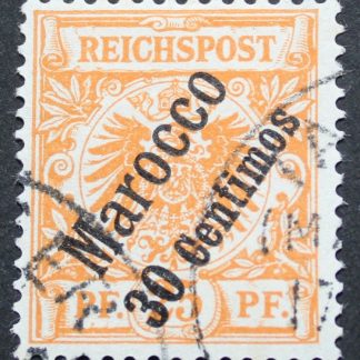 German Post Offices in Morocco 1899 Thirty Centimos opt Michel 5a used
