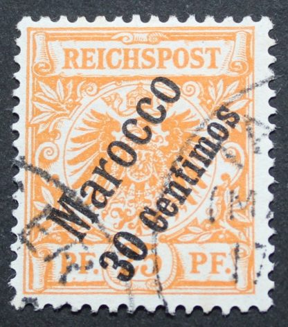 German Post Offices in Morocco 1899 Thirty Centimos opt Michel 5a used