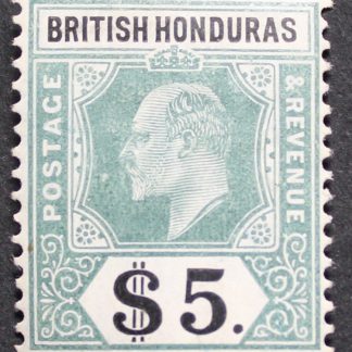 British Honduras 1907 EVII Five Dollars SG 93 mint