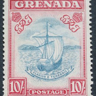 Grenada 1938 GVI Ten Shillings p14 SG 163a mint