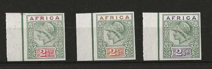 MINERVA Head Green with three different colours with Africa at the top unmounted