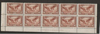 Canada 1935 GV Six Cents Air Imprint bottom two rows SG 355 unmounted mint