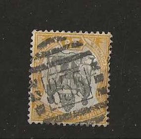 BCA/Nyasaland 1896 QV Two Penny Arms with a Barred Oval 855 postmark