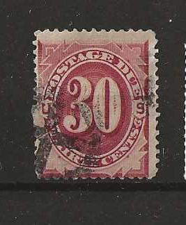 United States 1891 Postage Due Thirty Cents SG D240 good used