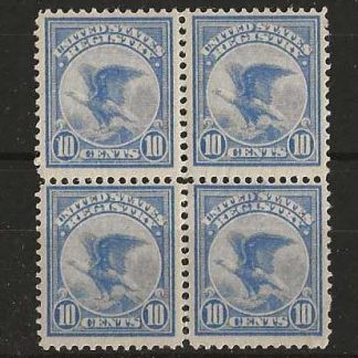 United States 1911 Ten Cents Registration block SG R404 unmounted mint