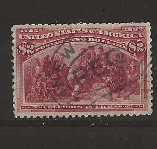 United States 1893 Columbian Exposition Two Dollars SG 247 fine used