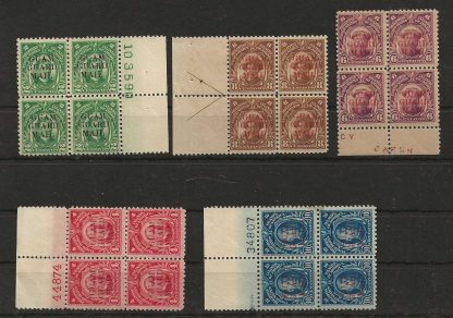 Guam WWII Local issues Guam Guard Mail plate block unmounted mint
