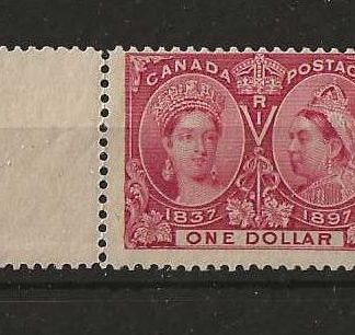 Canada QV 1897 Jubilee One Dollar marginal SG 136 unmounted mint