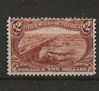 United States 1898 Trans-Mississippi Exposition Two Dollars SG 299 mounted mint