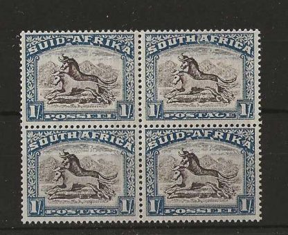 South Africa 1933 One Shilling block SG 62 unmounted mint
