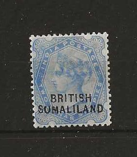 Somaliland Protectorate 1903 QV Two Annas Six Pies SG 18b with SUMALILAND flaw mounted mint