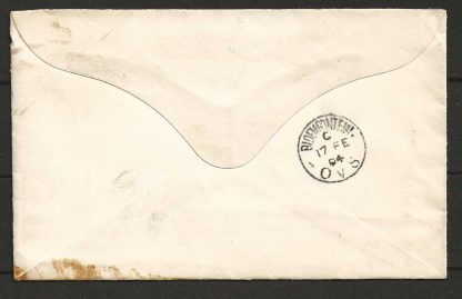 Basutoland 1894 QV Cape Postal envelope used at MASERU with proving cancels - Image 2