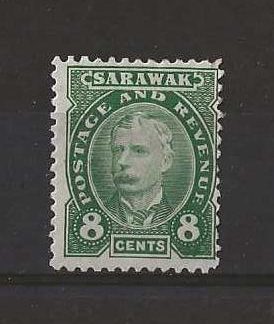 Sarawak 1895 Eight Pence SG 31 mounted mint