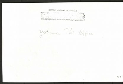 Rhodesia photograph with Archives cachet of Gatooma Post Office - Image 2