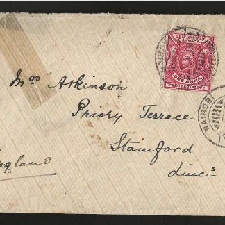 Uganda Protectorate 1901 flimsy cover to England