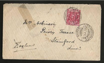 Uganda Protectorate 1901 flimsy cover to England