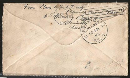Great Britain 1900 coloured cover with hand drawn picture to USA - Image 2