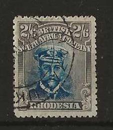 Rhodesia Admiral Two Shillings and Six Pence Prussian Blue and Grey Die IIIA SG 255k good used