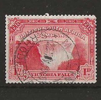 Rhodesia 1905 Falls One Penny SG 94a with a MALINDI postmark