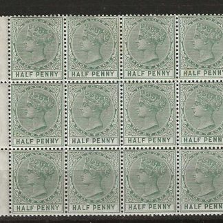 Lagos 1884 QV One Halfpenny block SG 21 unmounted mint