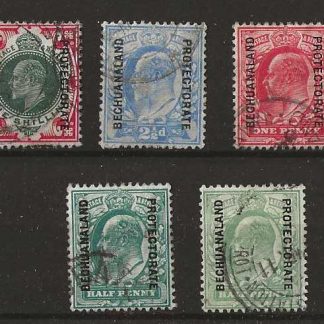 Bechuanaland 904 Halfpenny to One Shilling SG 66/70 good used