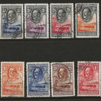 Bechuanaland 1925 GV Halfpenny to Ten Shillings set SG 99/110 good used