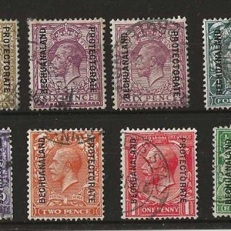 Bechuanaland 1925 GV Halfpenny to One Shilling SG 91/98 good used