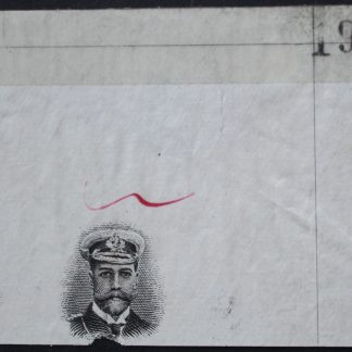 South Rhodesia 1924 GV Admiral Four Pence upper margin pair with Head only and sheet number