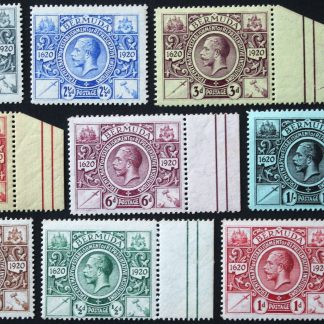 Bermuda 1921 GV Tercentenary set of nine SG 68/76 mounted mint