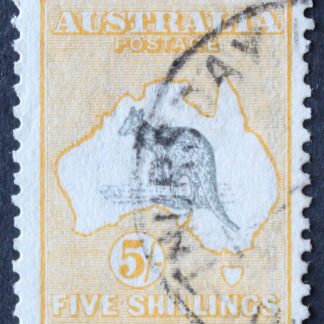 Australia 1918 Five Shillings Kangaroo (third watermark) SG 42 used