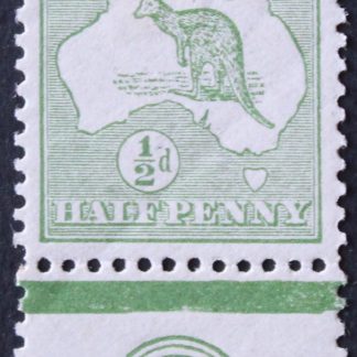 Australia 1913 Halfpenny Kangaroo CA monogram BW 1(2)zb mounted mint