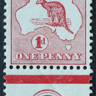 Australia 1913 One Penny Die II Kangaroo CA monogram BW 3(D)za mounted mint