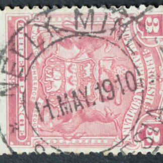 Rhodesia 1910 One Penny with NELLY MINE (DC) postmark