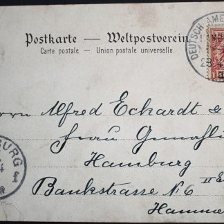 Germany 1903 postcard with Deutsche Amerik Seepost postmark