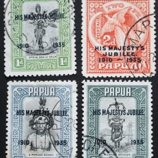 Papua 1935 GV Silver Jubilee set SG 150/153 used